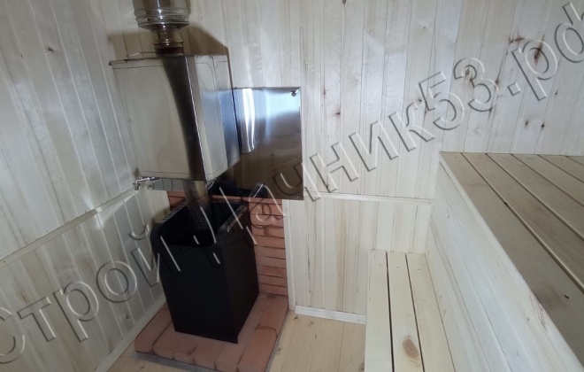 4 Брусовая баня  Б-31, 8x4.5м, 32,5 М², Новгородская область, г. Малая Вишера. (13)